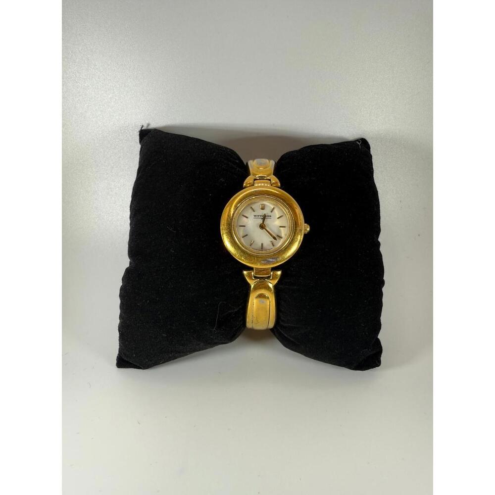 80's Wittnauer Gold tone Bangle Watch
